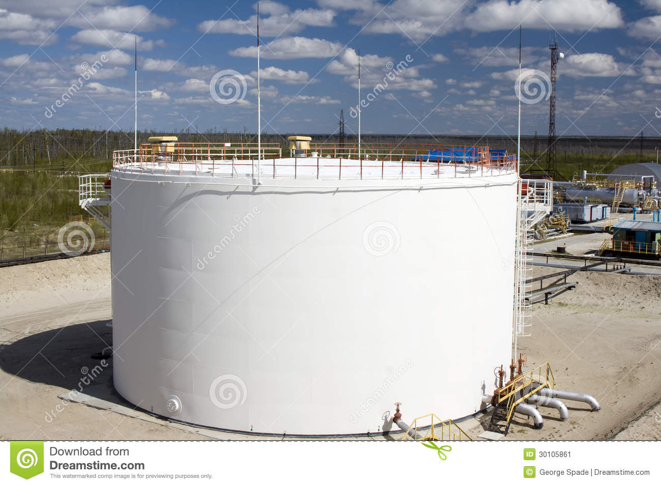     Petrochemical Plant  Oil Reservoir And Storage Tank Of Mineral Oil