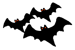 Pics Photos   Locate Bat Clip Art Of A Group Of Three Black Bats With