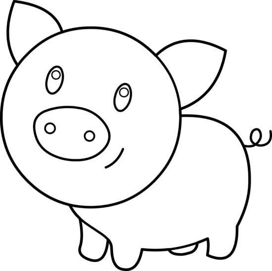 Pig Clip Art Black And White   Clipart Panda   Free Clipart Images