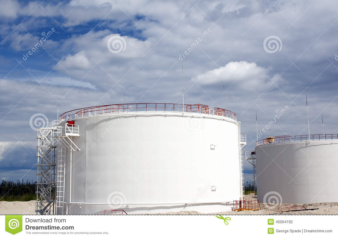 Plant White Oil Reservoir Oil Gas Industrial Scene Oil Field Oil