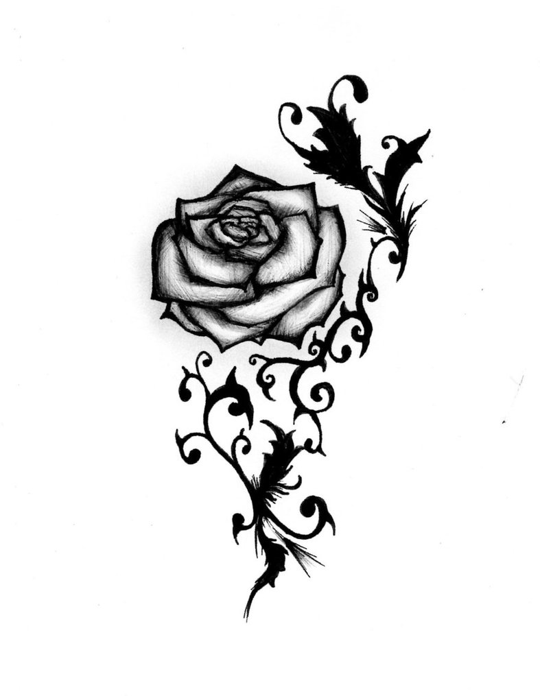 Rose Tattoo Design   Clipart Best   Clipart Best