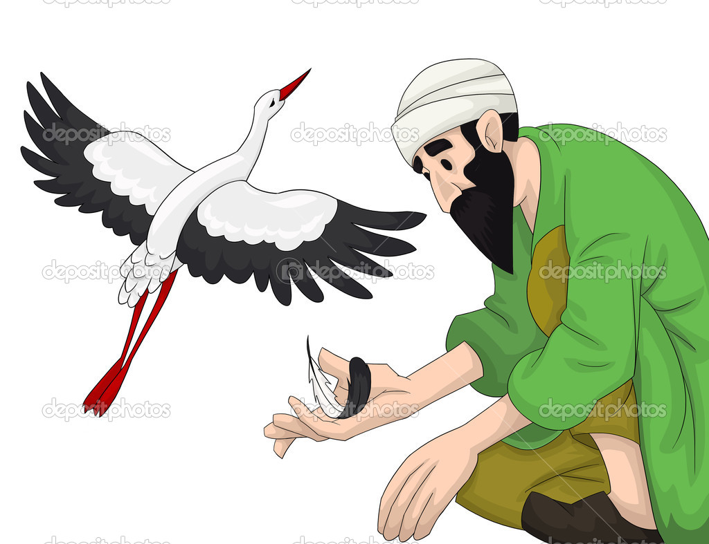 Sad Man Clipart Arab Man Stork Clipart Cartoon