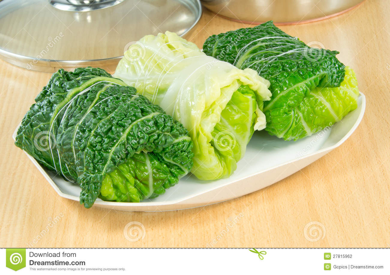 Savoy Cabbage Rolls Stock Photography   Image  27815962