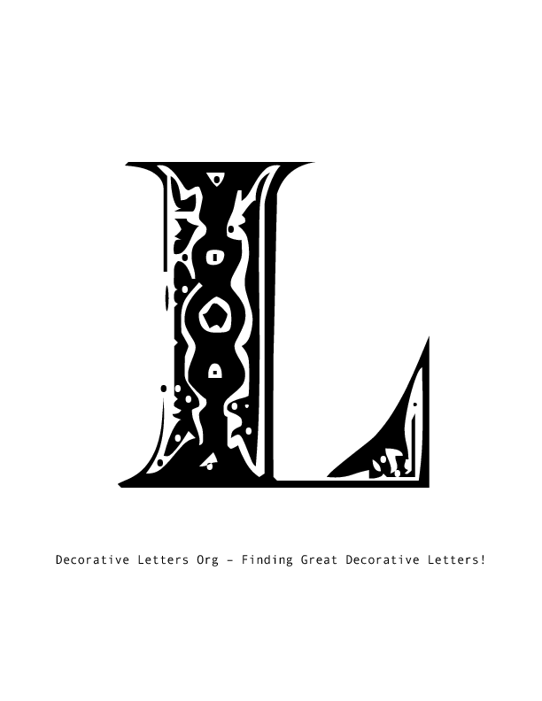 Showing Gallery For Decorative Letter L