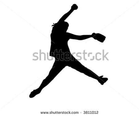 Softball Fastpitch Stock Vector Illustration 3811012   Shutterstock