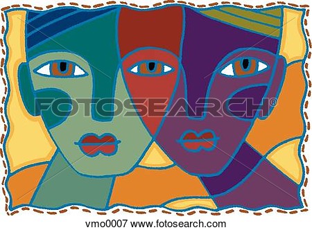 Stock Illustration   Racial Equality  Fotosearch   Search Eps Clipart