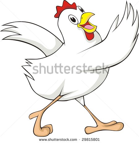 Stock Vector Dancing Chicken 29815801 Jpg