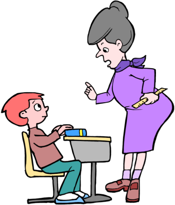 Teacher Helping Student Clipart
