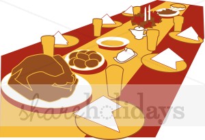 Thanksgiving Table Clipart   Thanksgiving Clipart   Backgrounds