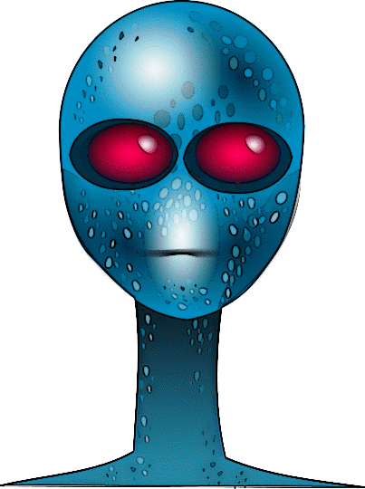 Alien Face Blue   Http   Www Wpclipart Com Cartoon Aliens Alien Face