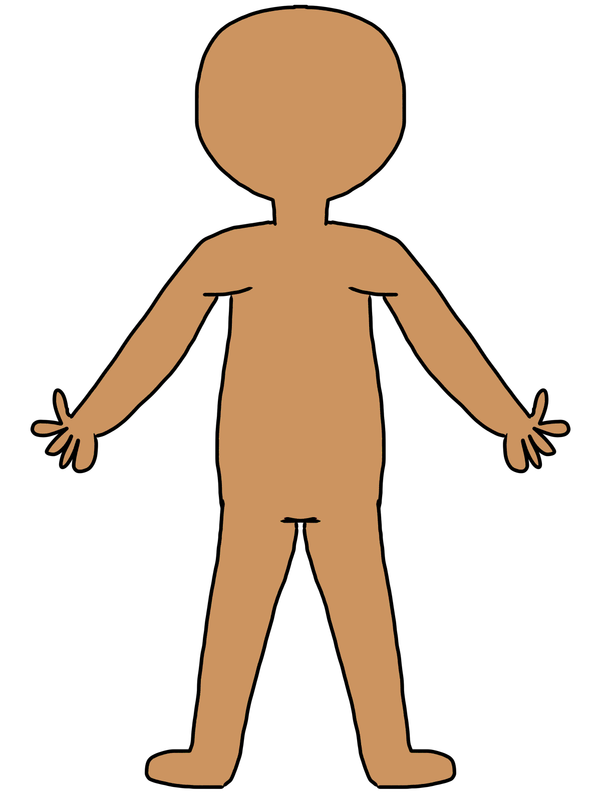 Body Outline Picture   Clipart Best