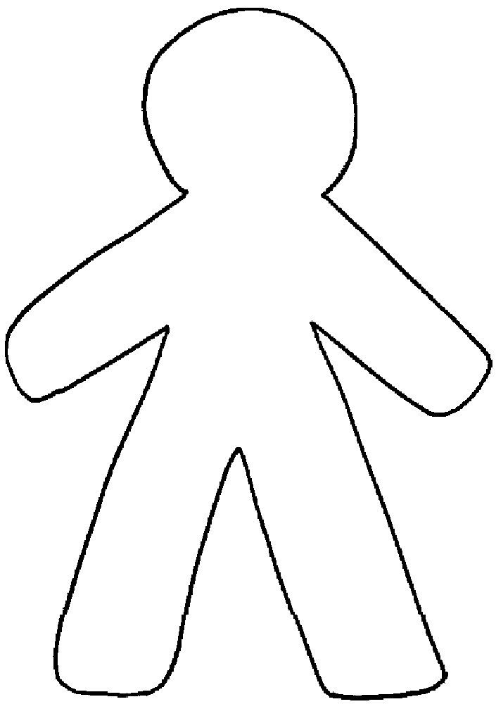 Female Body Outline Drawing   Clipart Best