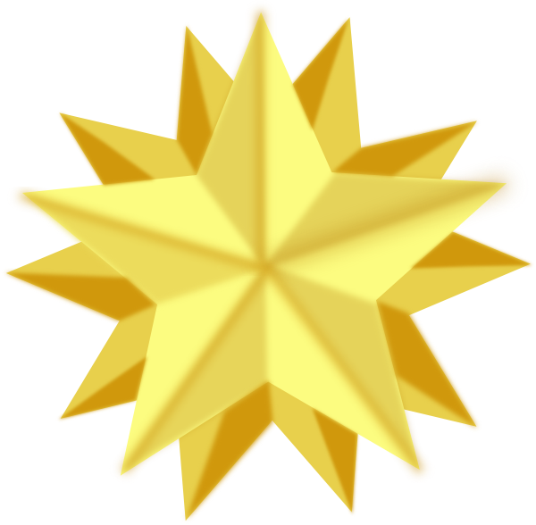 Golden Star Clip Art At Clker Com   Vector Clip Art Online Royalty