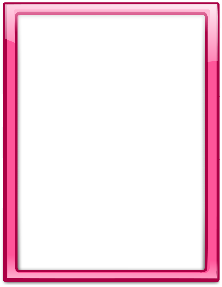 Pink Elegant Frame Clip Art 20 Glass Frame Pink Vertical Png