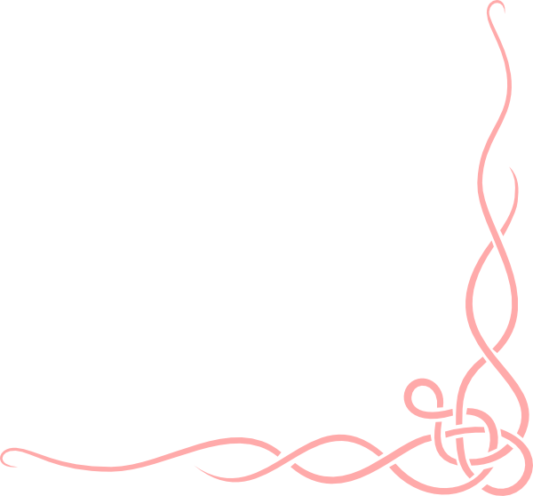 Pink Scroll Ribbon Border Clip Art At Clker Com   Vector Clip Art