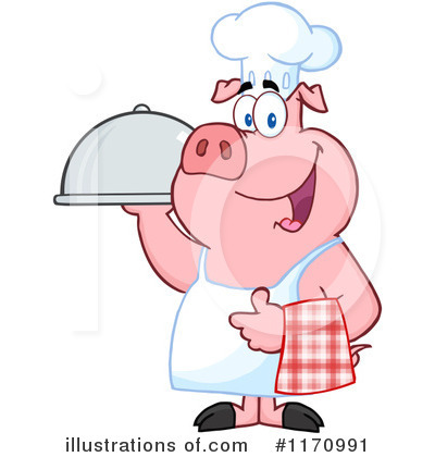 Royalty Free  Rf  Chef Pig Clipart Illustration By Hit Toon   Stock