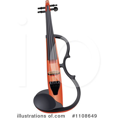 Royalty Free  Rf  Violin Clipart Illustration By Leonid   Stock Sample