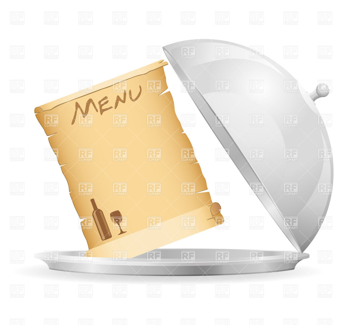 Serving Tray Clipart Restaurant Steel Serving Tray