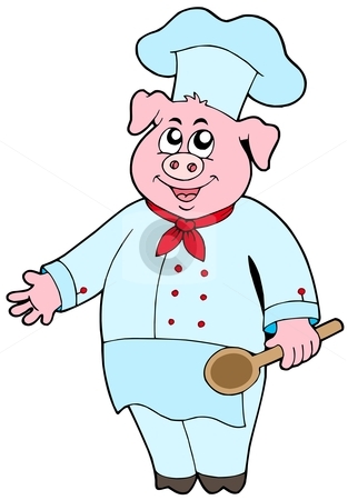 Sexy Pig Chef Clipart