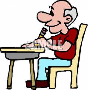 Student Sitting At Desk Clipart   Clipart Panda   Free Clipart Images