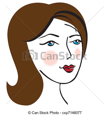 Woman Face Clip Art
