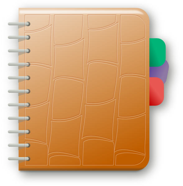 Workbook Clipart Notebook Clip Art   Vector