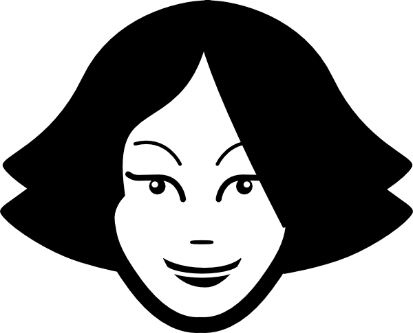 Young Woman Face Clip Art At Clker Com   Vector Clip Art Online    