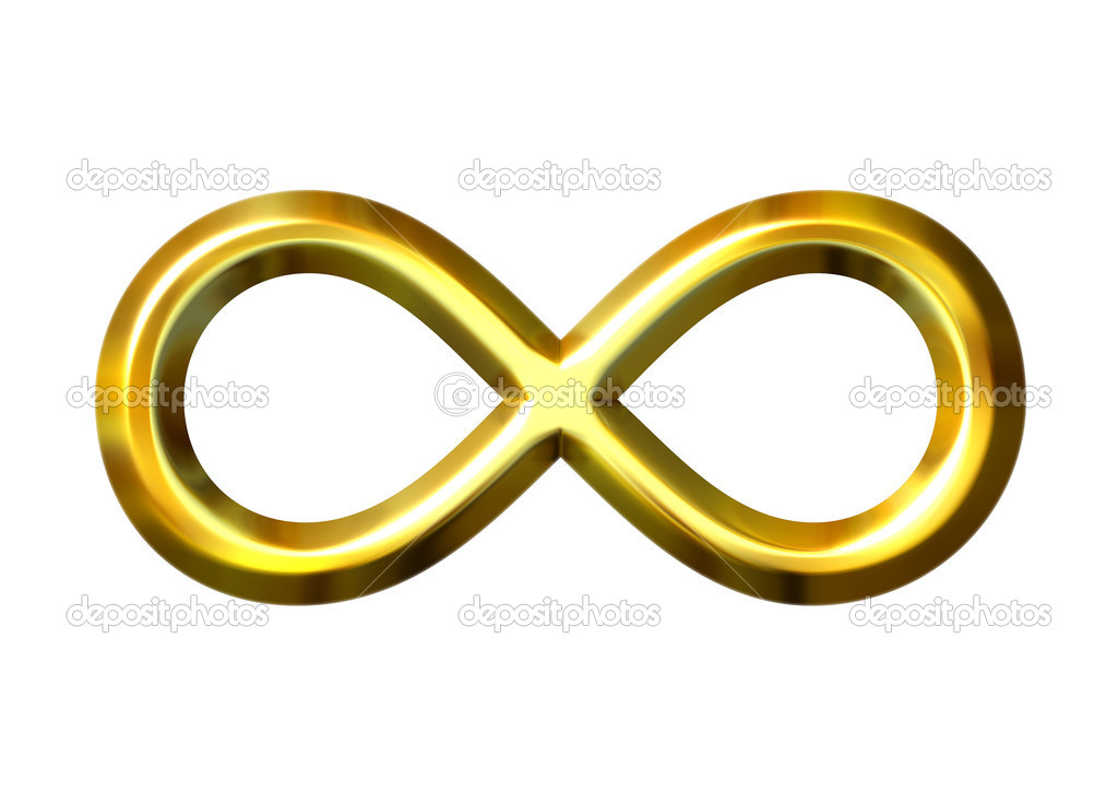3d Golden Infinity Symbol   Stock Photo   Georgios Kollidas  1395201