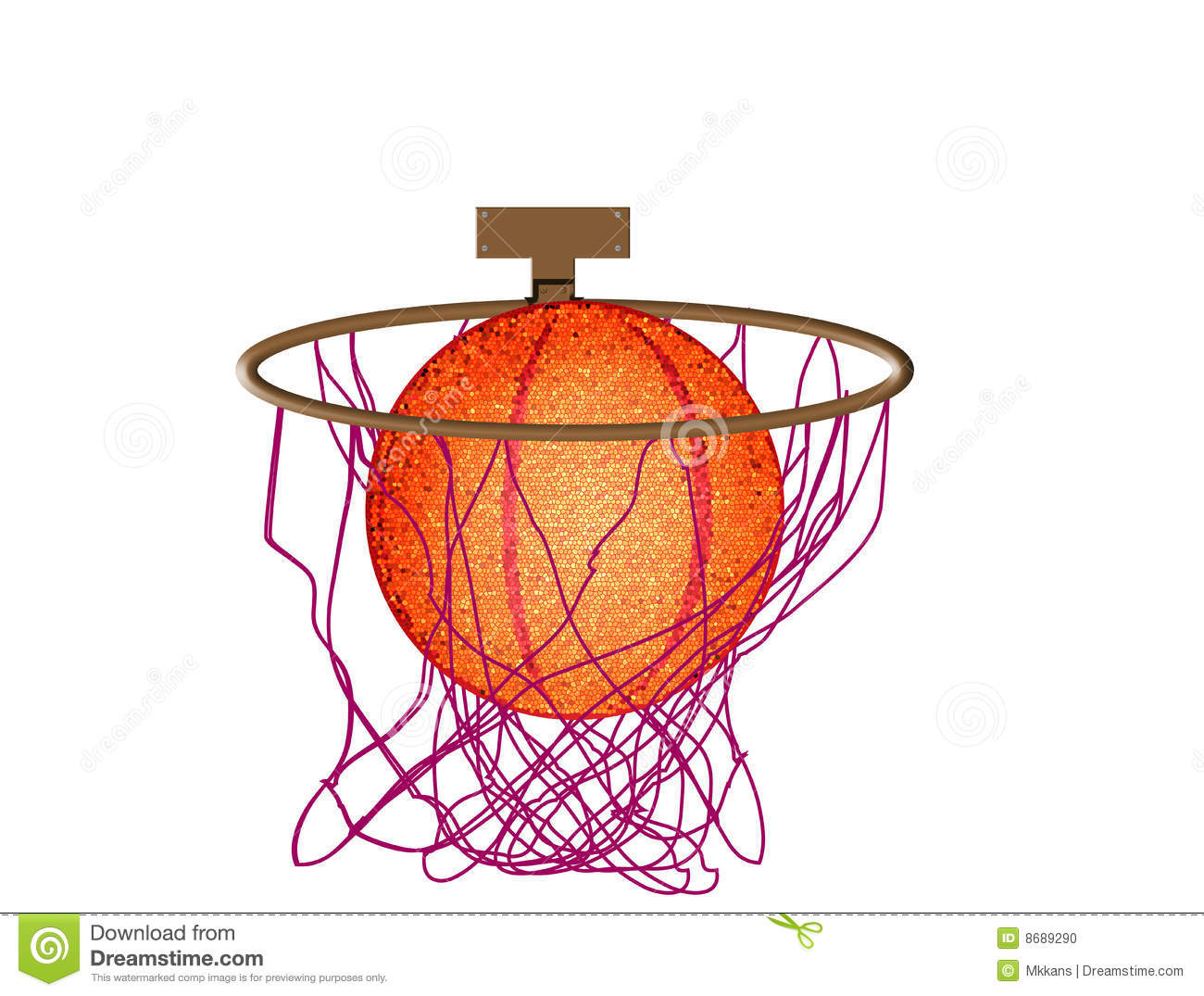 Basketball Net Swish Clipart Basketball