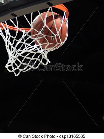 Basketball Net Swish Clipart Basketball Going Through The