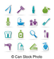 Body Care And Cosmetics Icons   Vector Icon Set