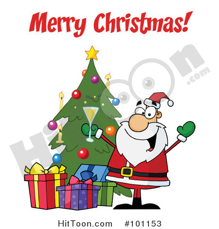 Christmas Greeting Clipart  101153  Merry Christmas Greeting With