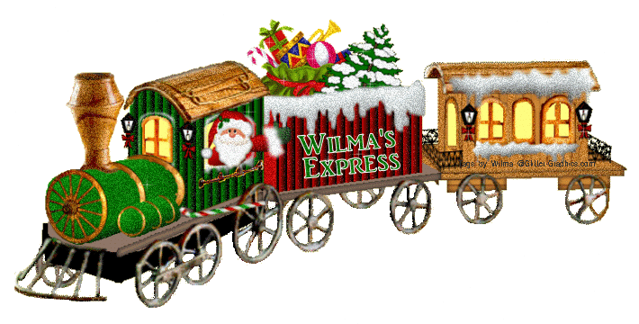 Christmas Train Clipart