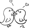 Clipart Wedding Weddings Marriage Married Love Bird Birds Kiss