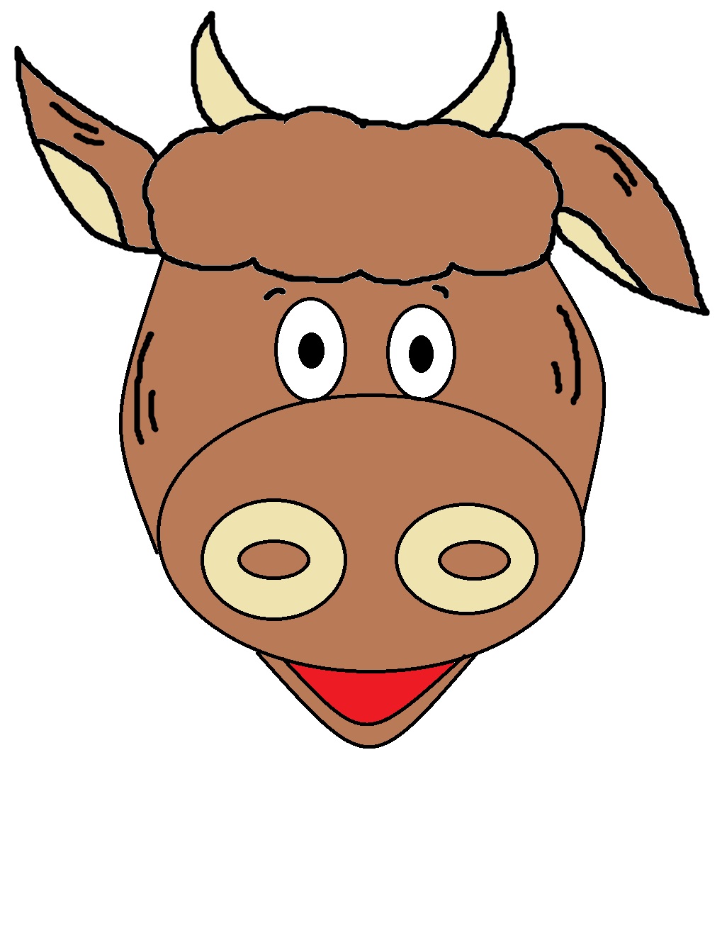 Cow Template Printable   Clipart Best