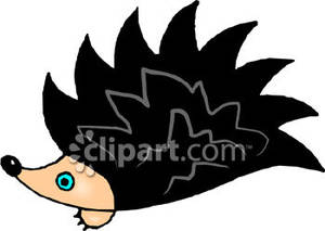 Cute Porcupine   Royalty Free Clipart Picture