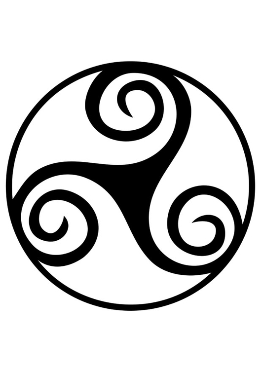 Edupics Com Coloring Page Celtic Symbol Spiral Triskele I19189 Html