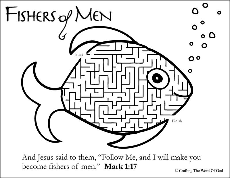 Fishers Of Men Puzzle  Activity Sheet   Crafting The Word Of God