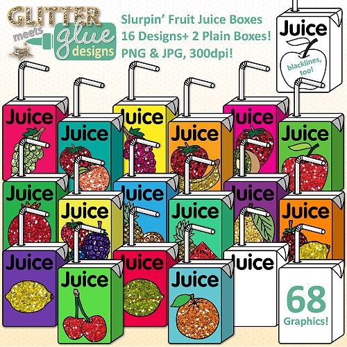 Fruit Inspirations  Slurpin  Fruit Juice Boxes Clip Art