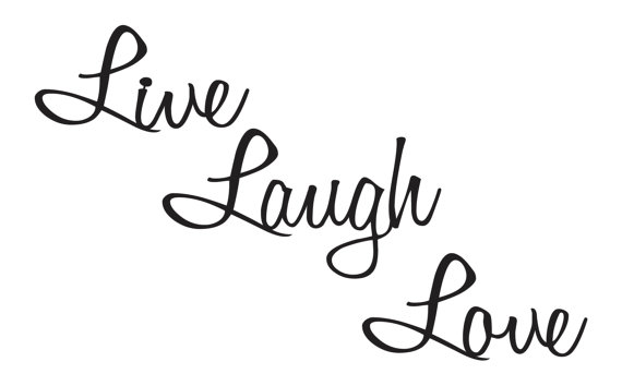Laugh Love Quotes Metal Wall Art Wall By Refinedinspirations   Clipart
