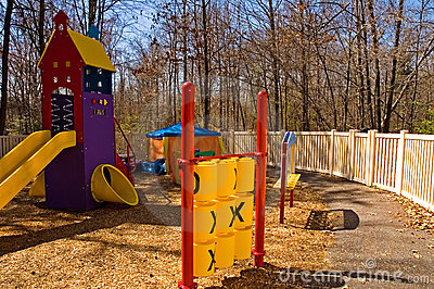 Playground Slide And Equipment Stock Images   Image  19013964