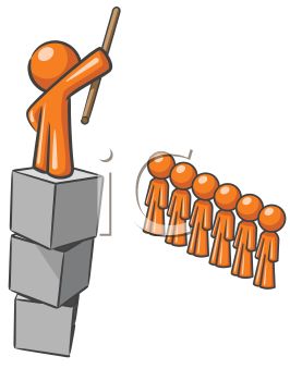 Role Speaking Before A Group   Royalty Free Clip Art Illustration