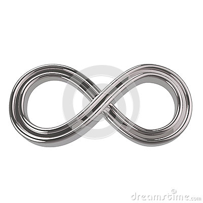 Silver Infinity Symbol Stock Illustration   Image  48520031