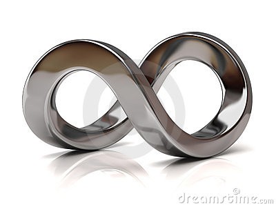 Silver Infinity Symbol Stock Images   Image  20417534