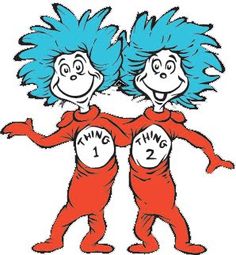 Twins   Thing 1 And Thing 2 On Pinterest   Thing 1 Baby Showers And