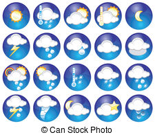 Weather Icons   Set Of Different Weather Icons