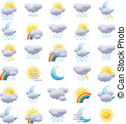 Weather Icons   The Collection Of Different Weather Icons