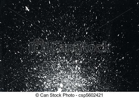 White Paint Splatter On Black Background   Csp5602421