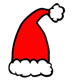 Art   Christmas Clip Art Images   Graphics   Cartoon Santa Hat Jpg