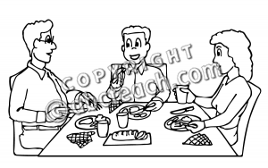 Black Family Eating Dinner Clipart Images   Pictures   Becuo